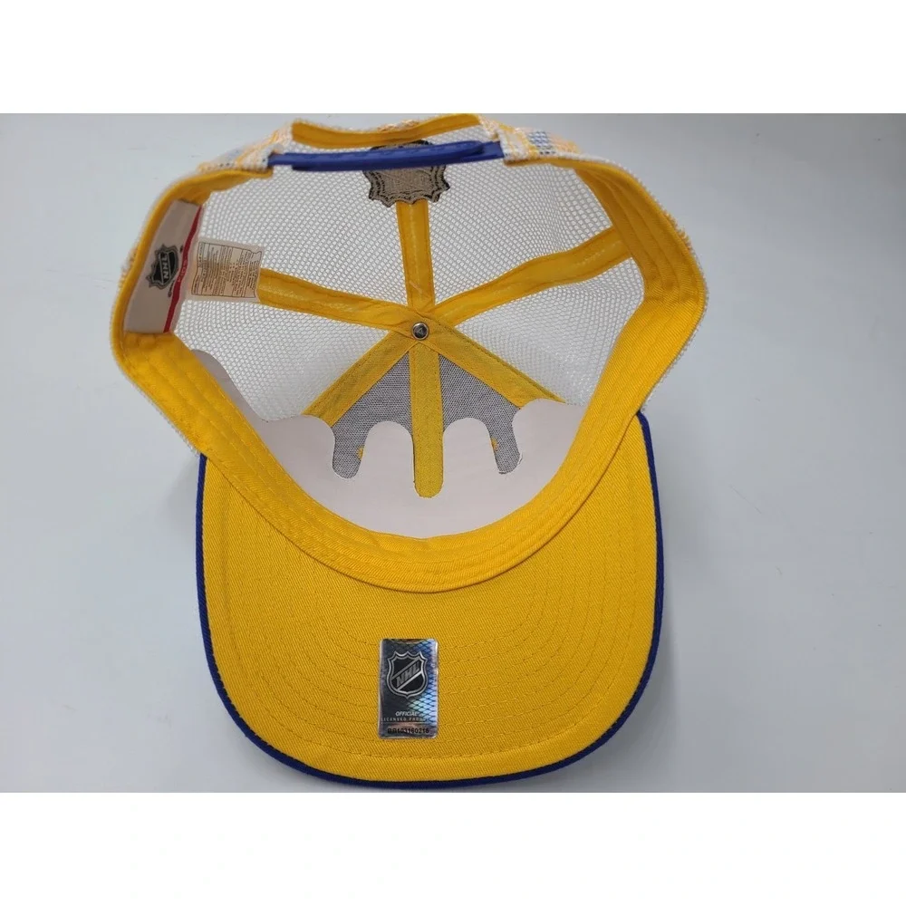 Kids 4-7 St Louis Blues Mesh Trucker Snapback Hat Cap Boys NHL Hockey Blue White